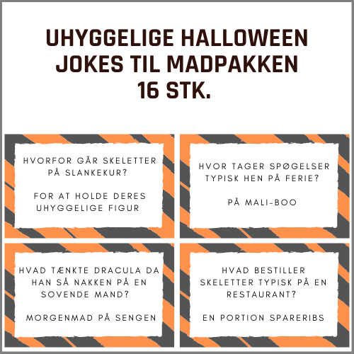 Madpakke Jokes - UHYGGELIGE HALLOWEEN JOKES