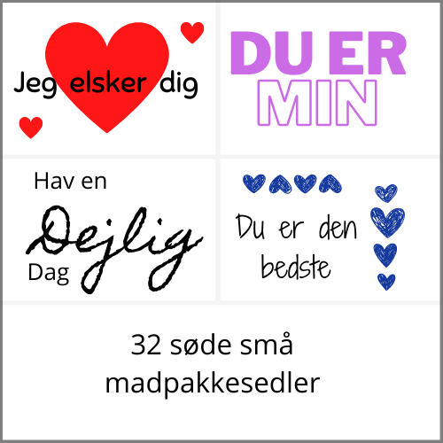 Søde noter til madpakken