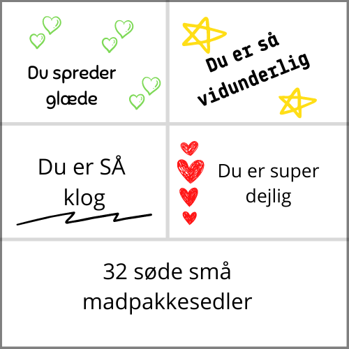Søde noter til madpakken