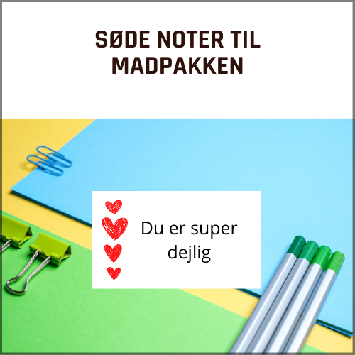 Søde noter til madpakken