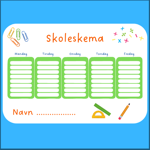 SKOLESKEMA
