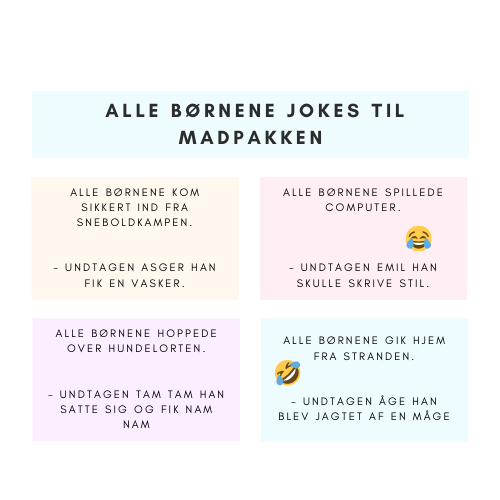 Madpakke jokes - Alle børnene 1