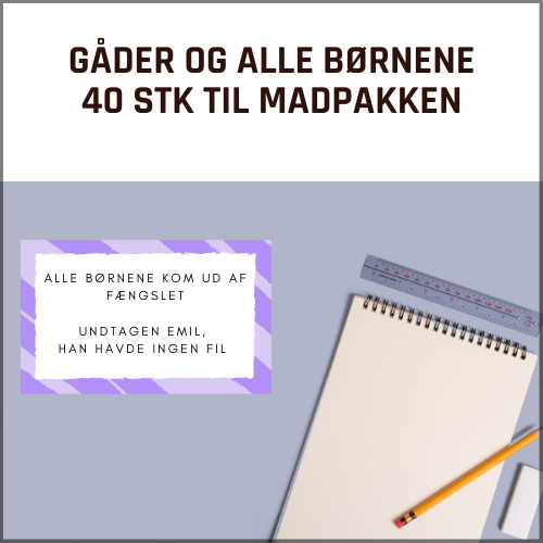 Madpakke jokes - Gåder & Alle Børnene
