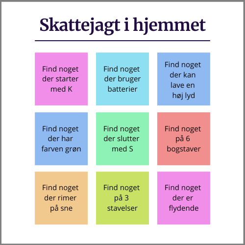 Skattejagt i hjemmet - gratis